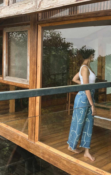 Handpainted Visage Jeans